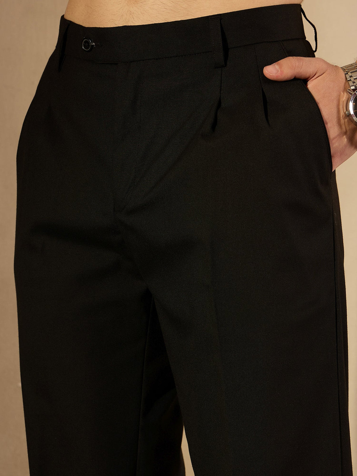 Korean Double Pleated Baggy Trouser