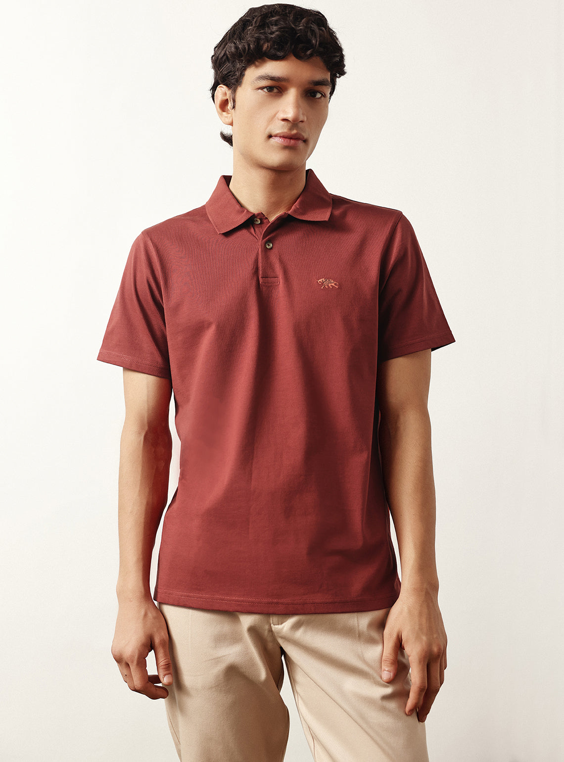 Redwood Rust Cotton Polo