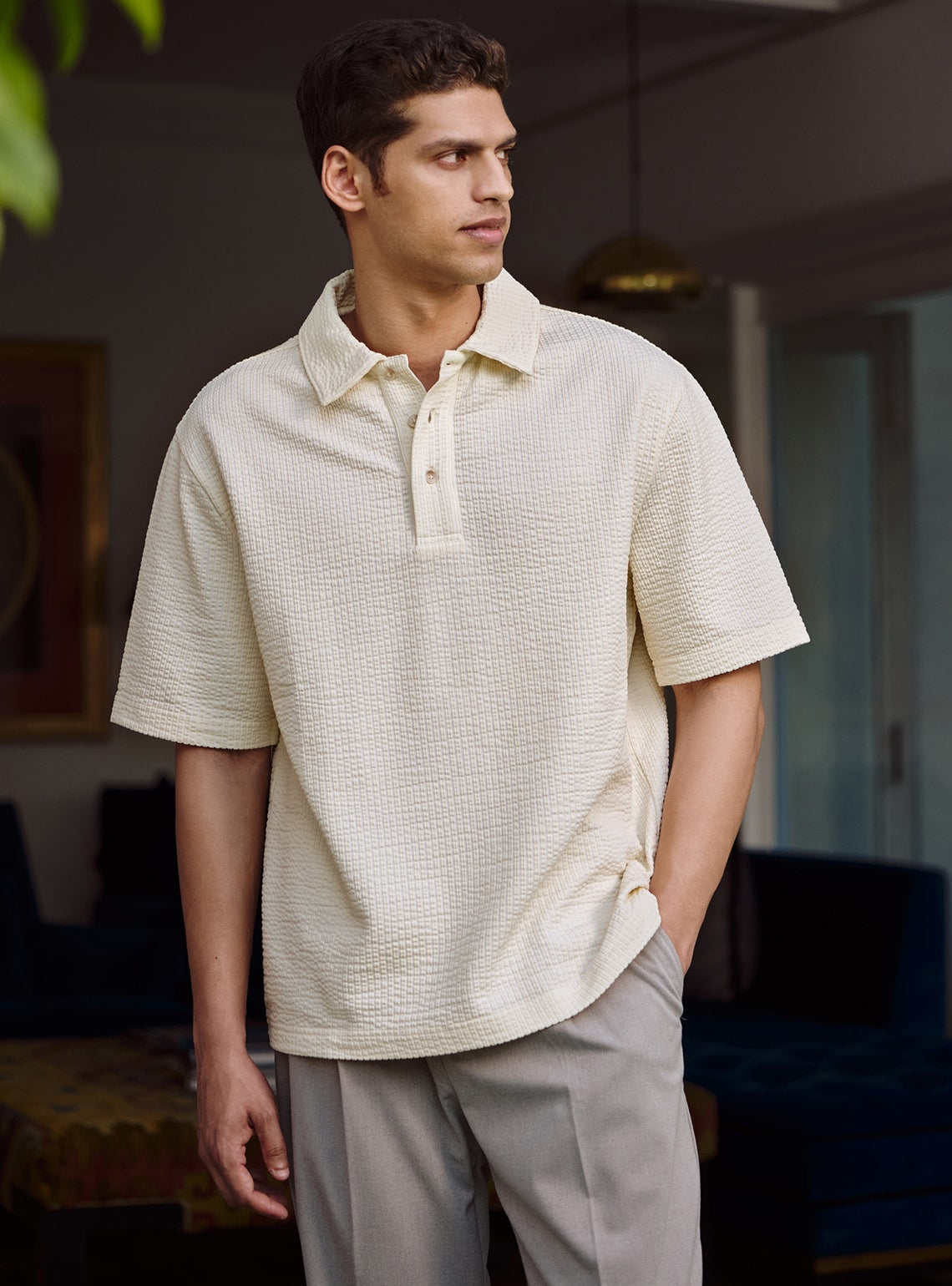 Vista Triblend Seersucker Polo