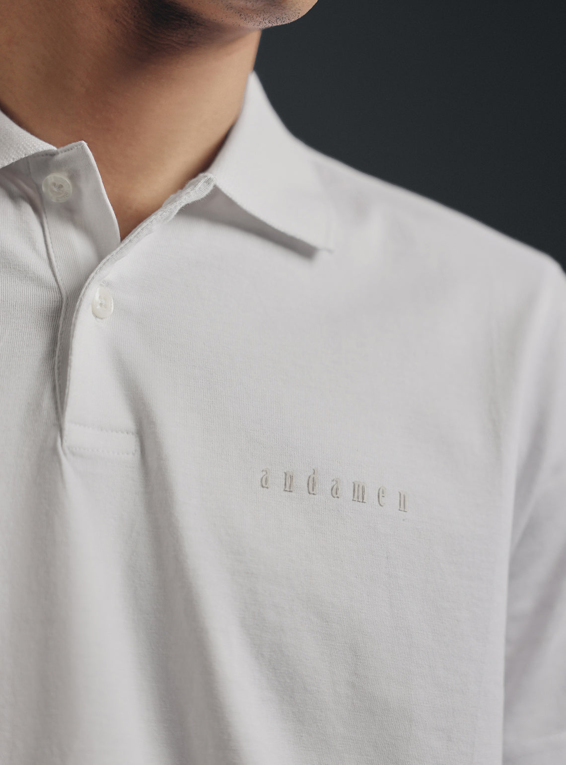 Pure White Compact Cotton Polo