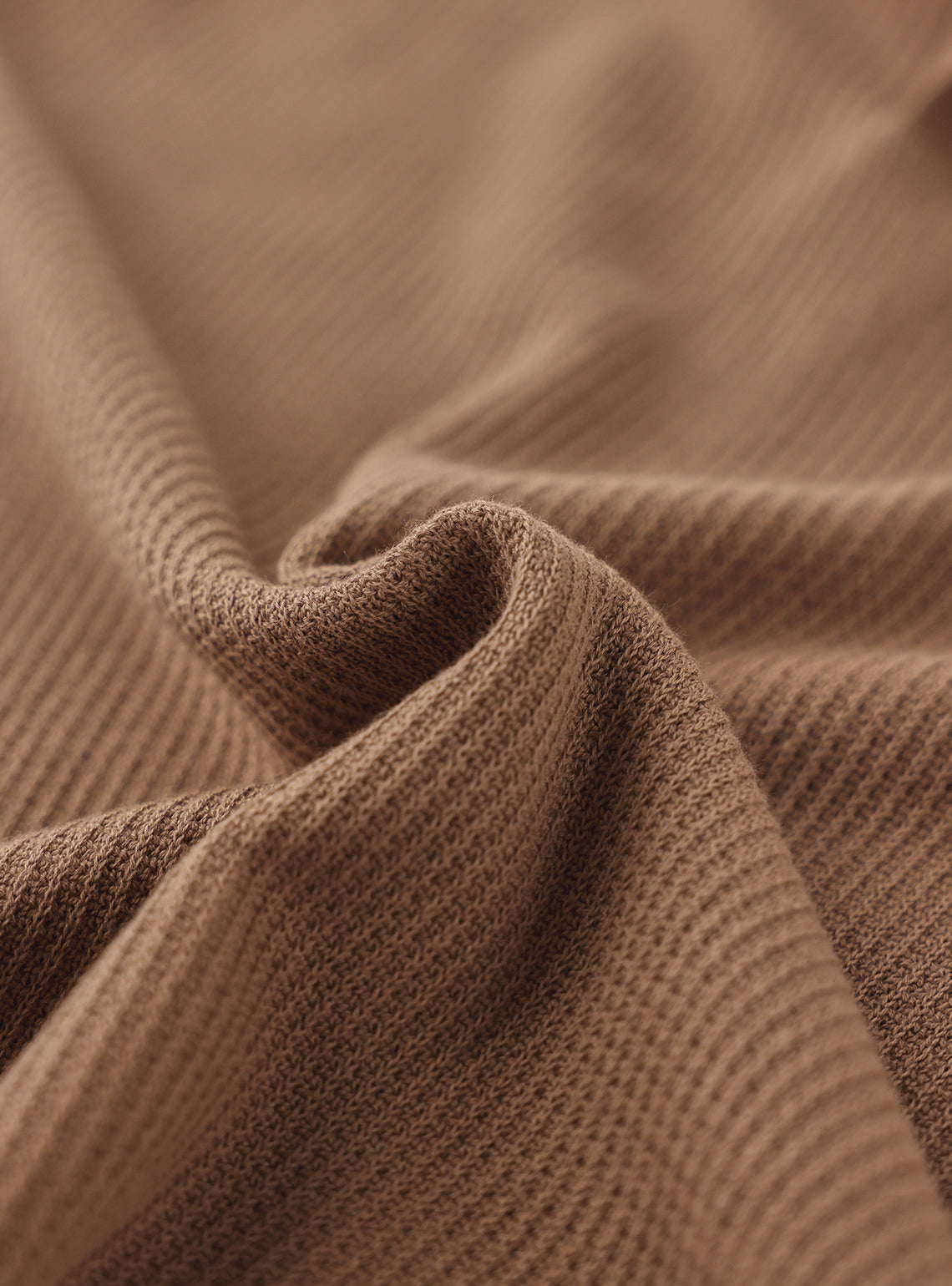 Roman Brown Cotton Textured Polo
