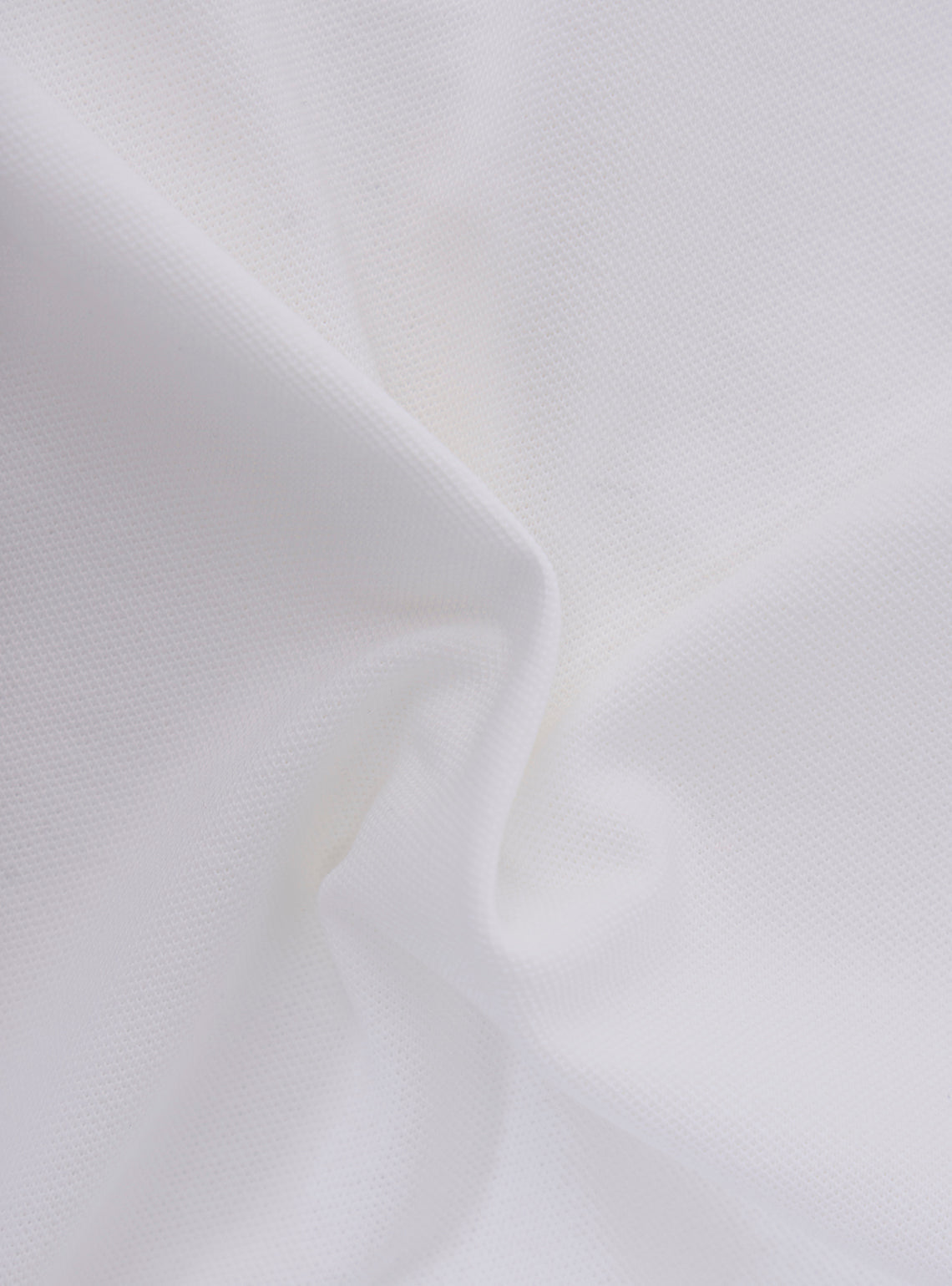 Cloud White Cotton Stretch Polo