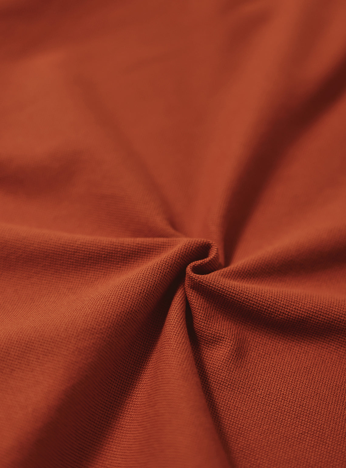 Volcano Rust Cotton Stretch Pique Polo