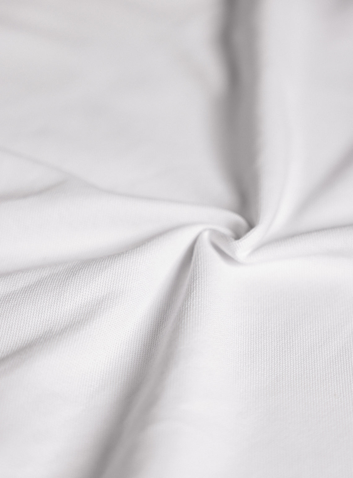 Milk White Cotton Stretch Pique Polo