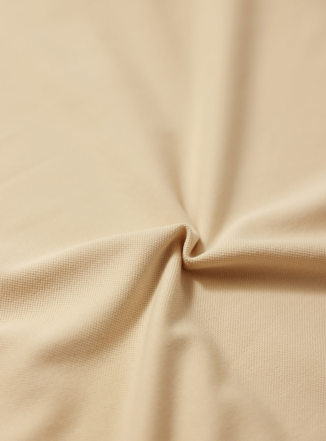 Bison Beige Cotton Stretch Pique Polo