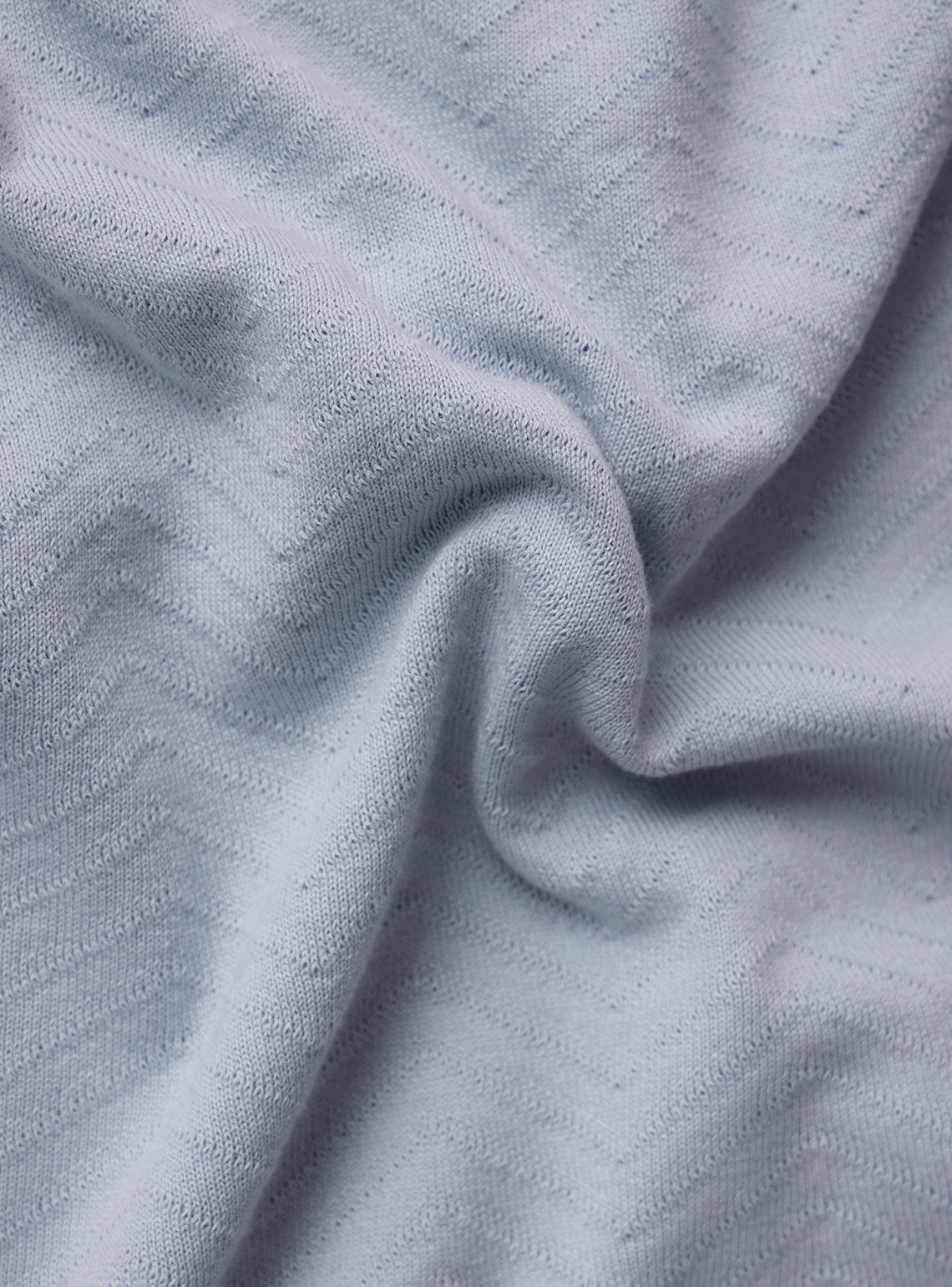 Regal Blue Cotton Chevron Polo