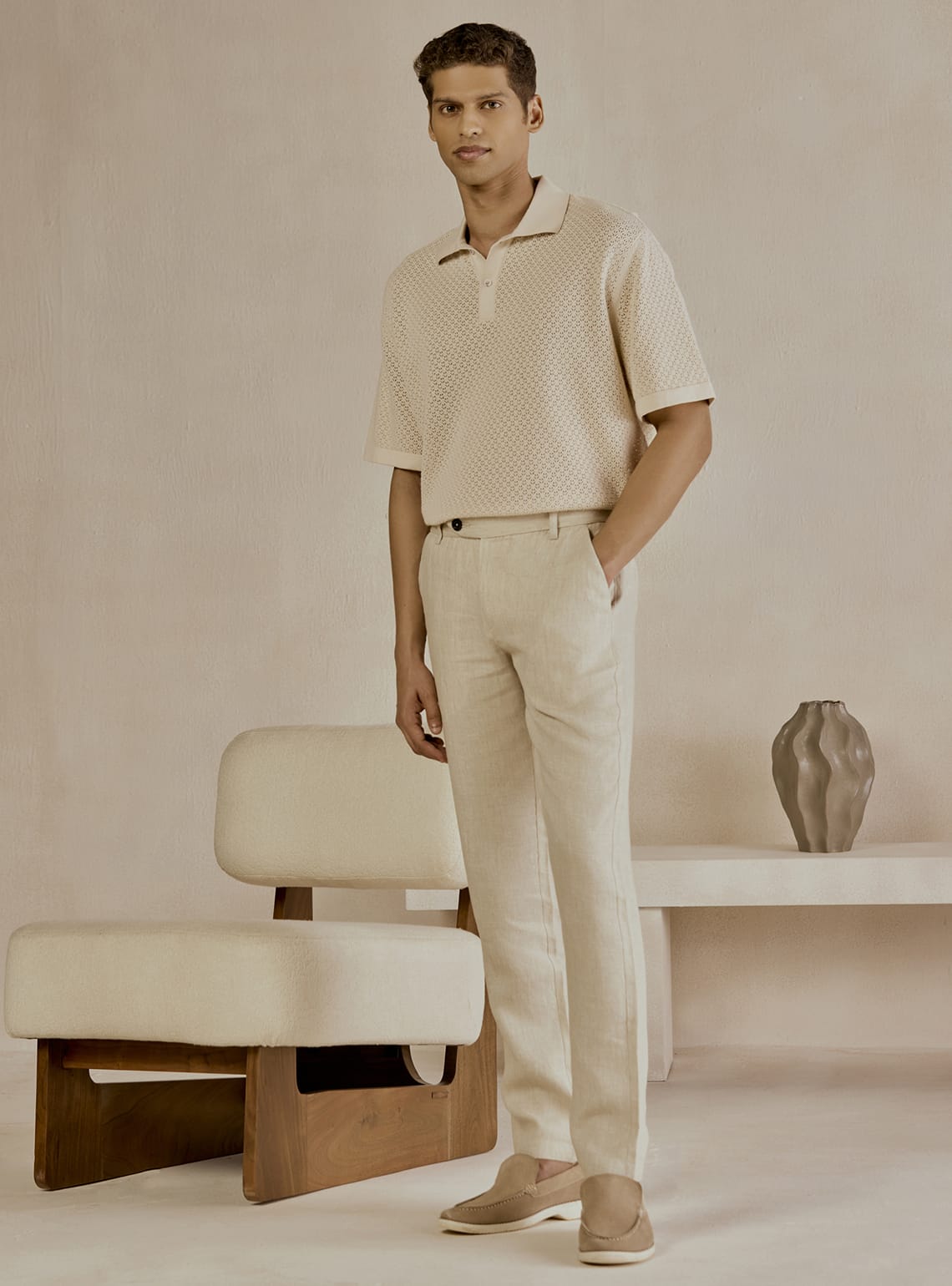 Reef White Organic Cotton Polo