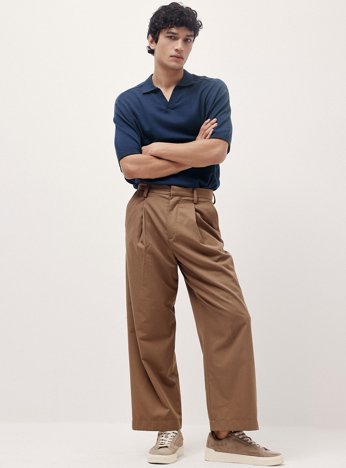 Blue Bay Cotton Micro Cable Knit Polo