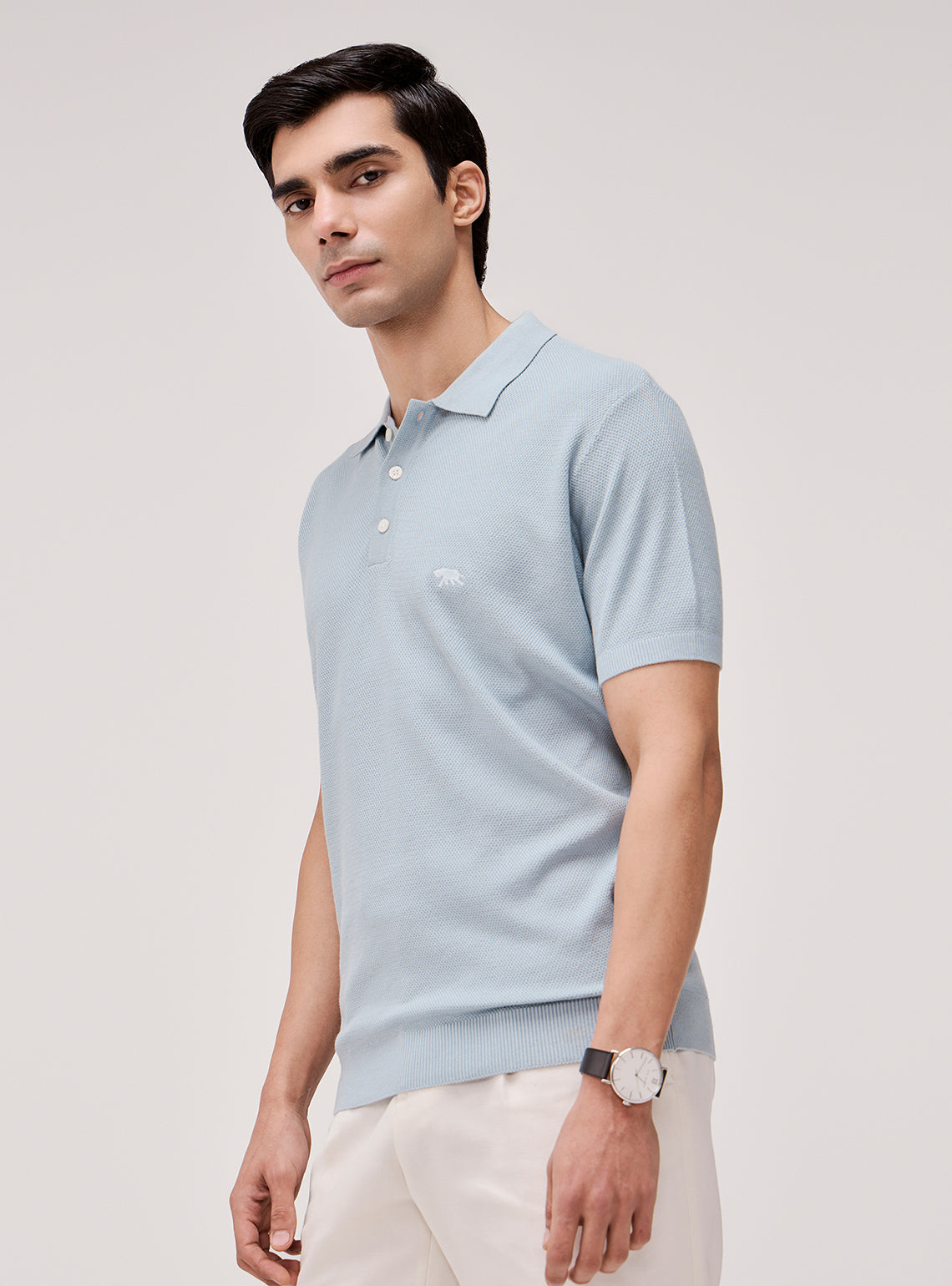 Harbour Blue Cotton Polo