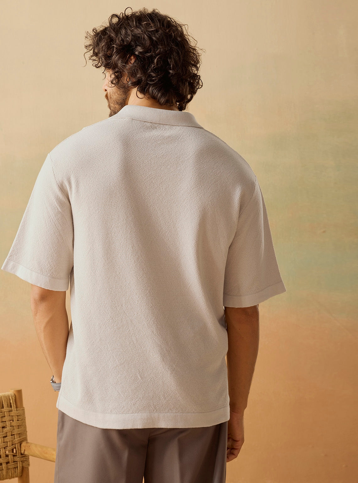 White Sand Cotton Polo