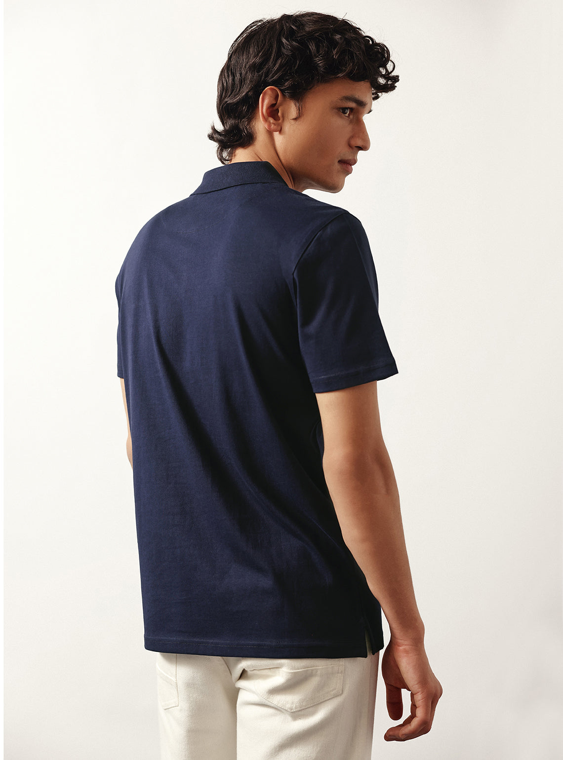 Vulcan Navy Cotton Polo