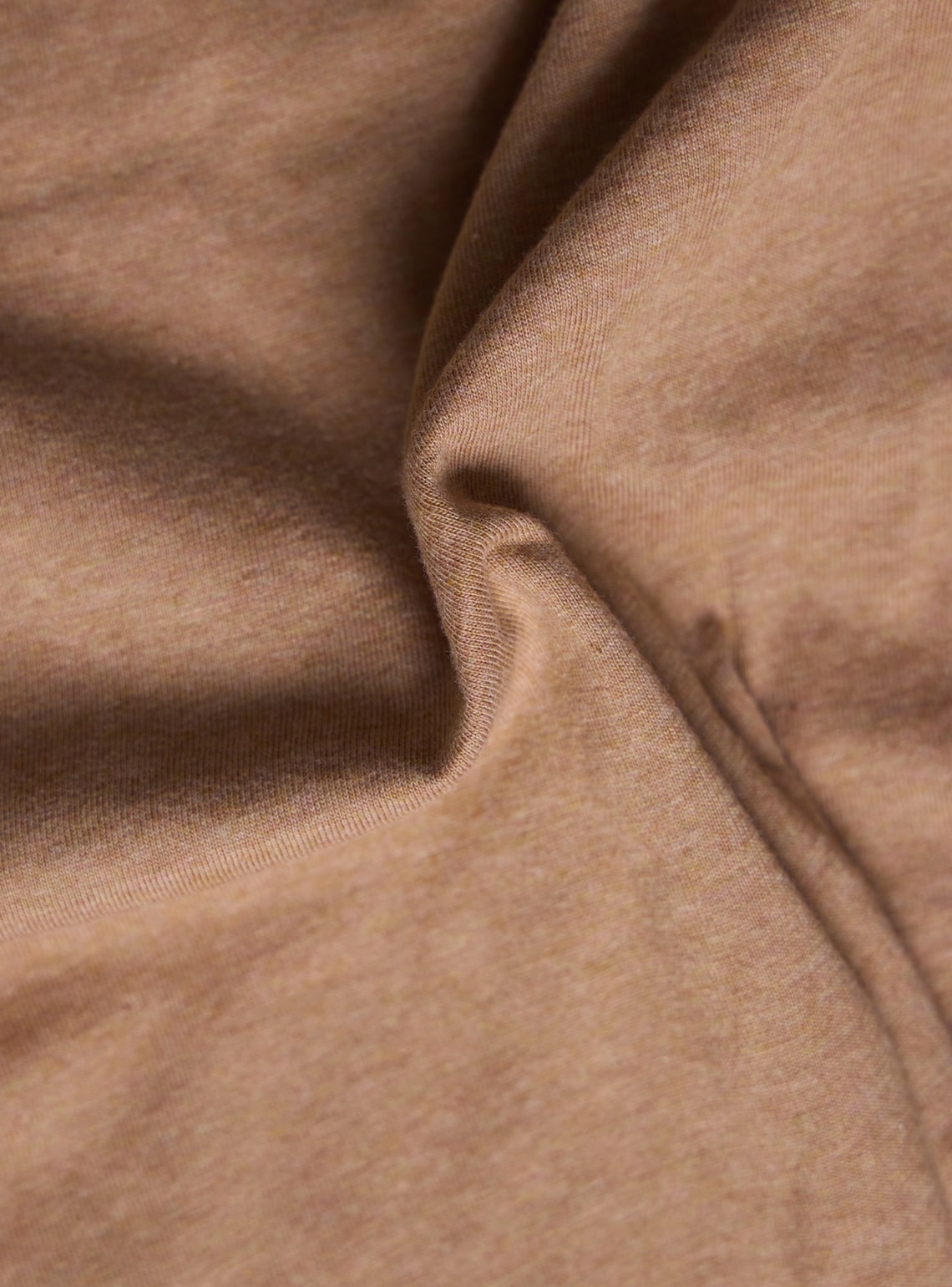 Antique Brown Cotton Melange Polo