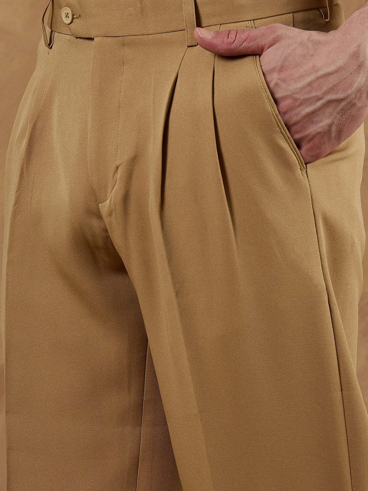 Korean Double Pleated Baggy Trouser