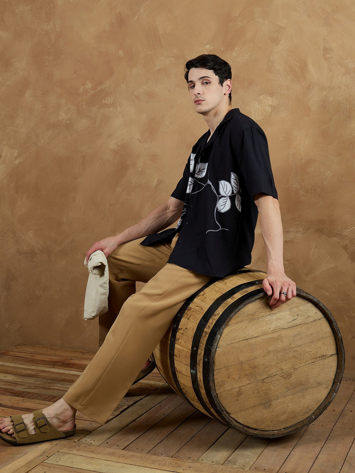 Korean Double Pleated Baggy Trouser