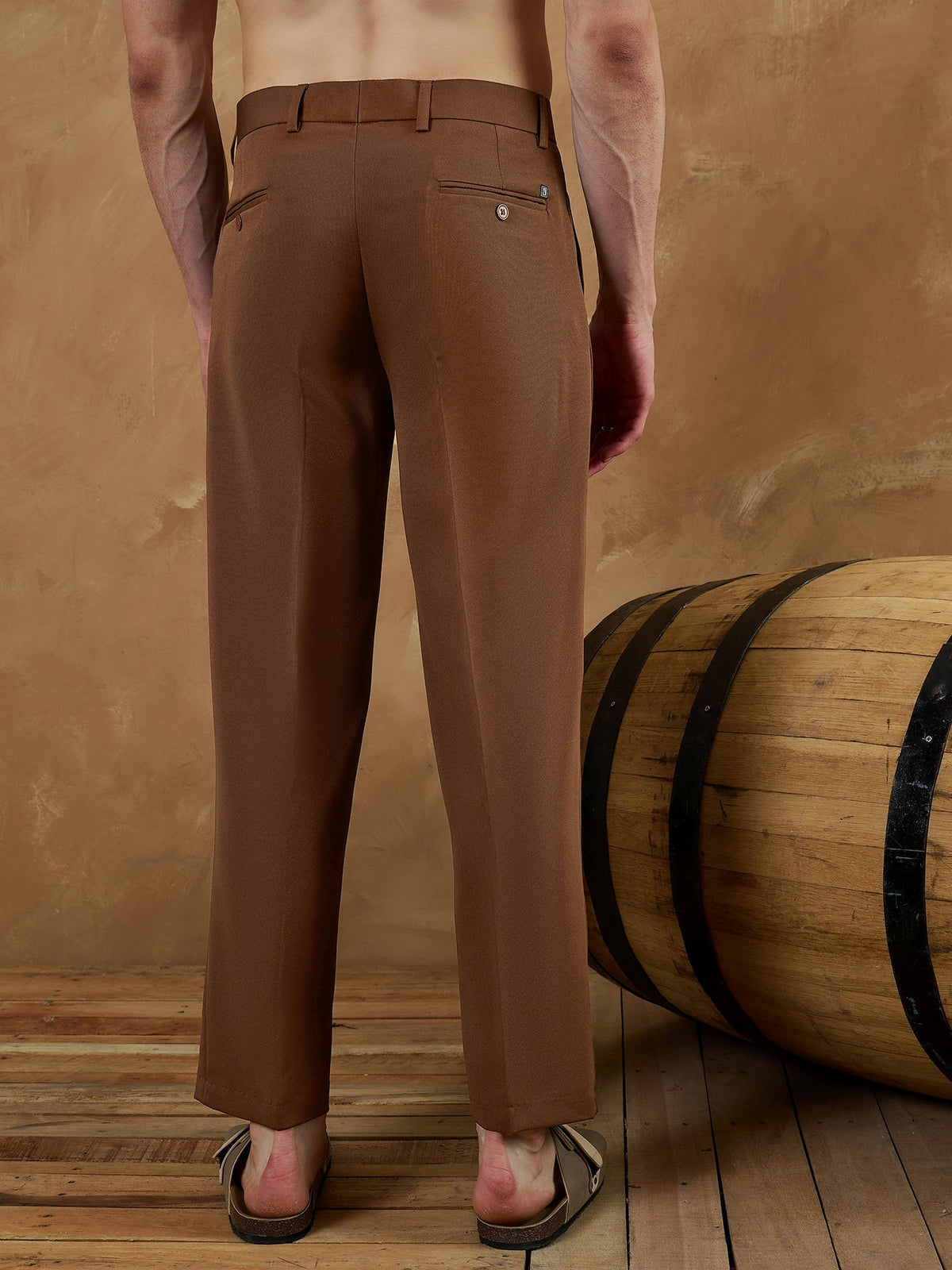 Korean Double Pleated Baggy Trouser