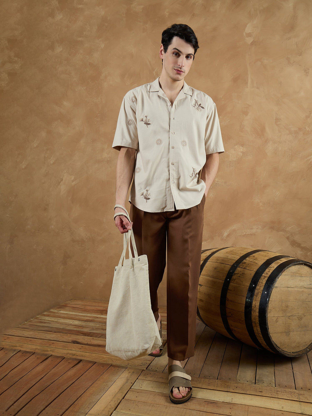 Korean Double Pleated Baggy Trouser