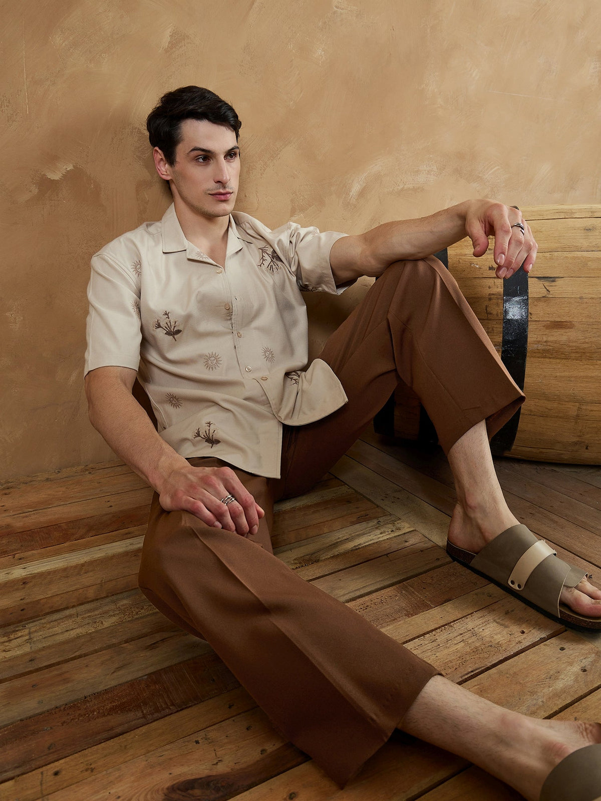 Korean Double Pleated Baggy Trouser