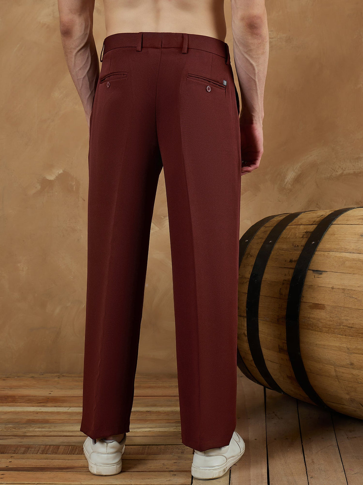 Korean Double Pleated Baggy Trouser