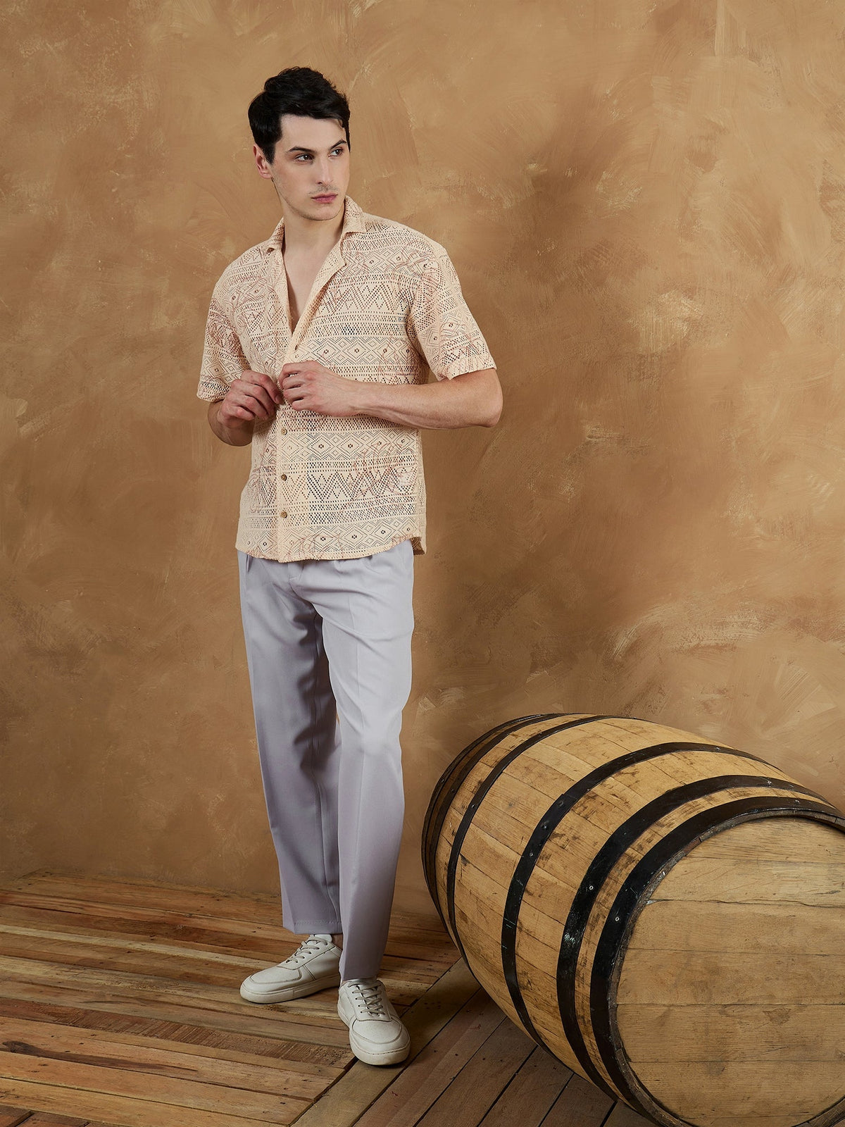 Korean Double Pleated Baggy Trouser