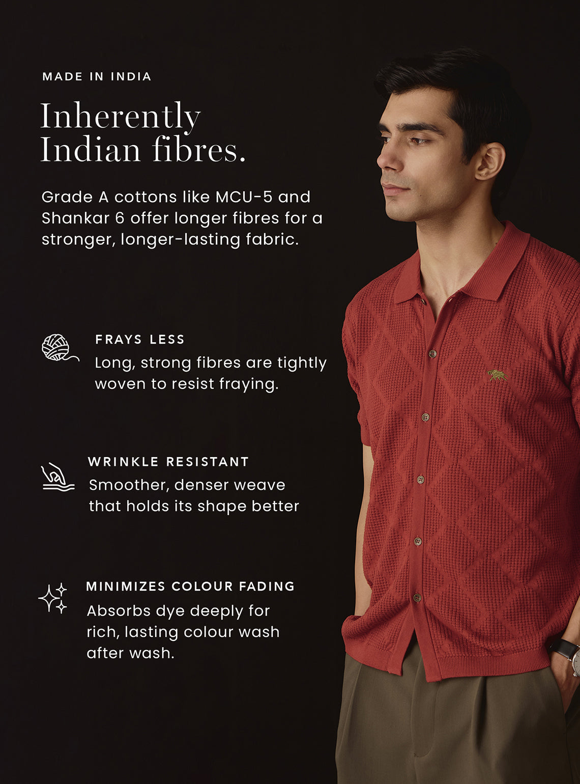 Walnut Brown Cotton Polo