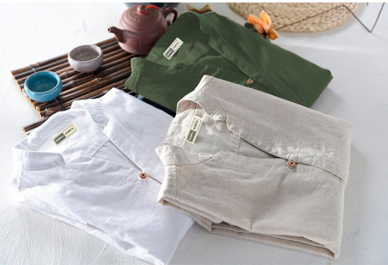 Minimalist & Stylish Olive Green Cotton Kurta Shirt for Men