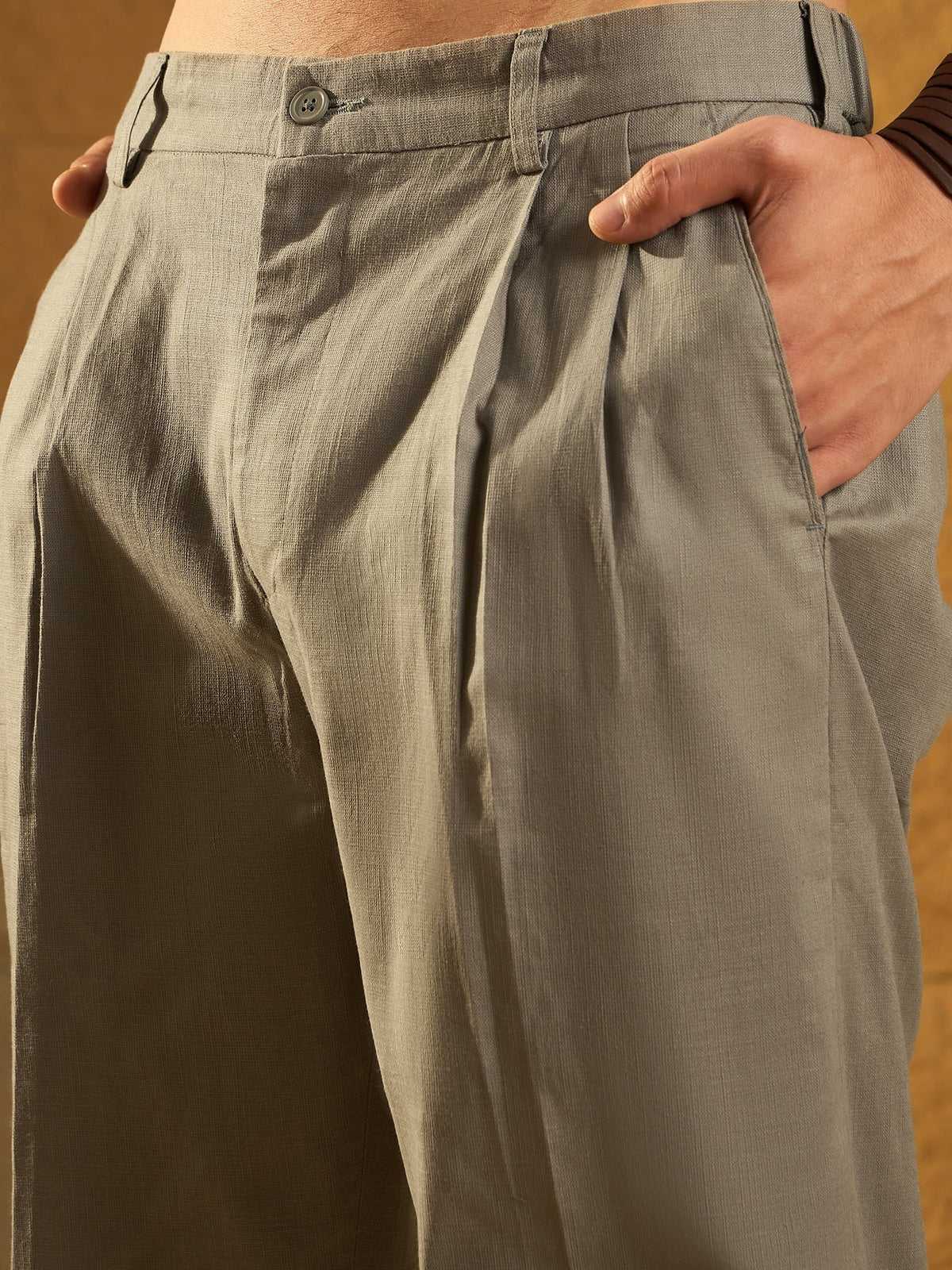 Textured Korean Trouser