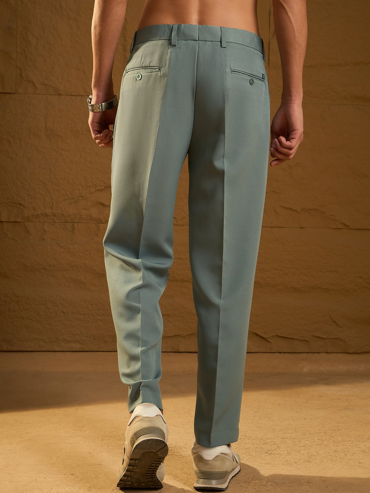 Pewter Grey: Baggy Fit Korean Trouser