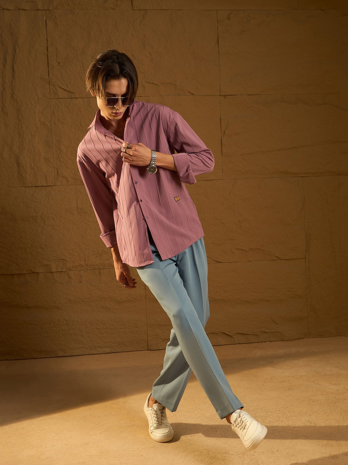 Korean Double Pleated Baggy Trouser