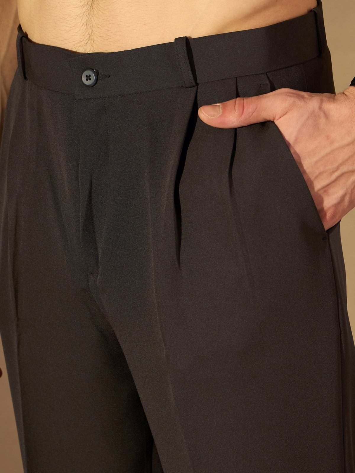 Korean Double Pleated Baggy Trouser