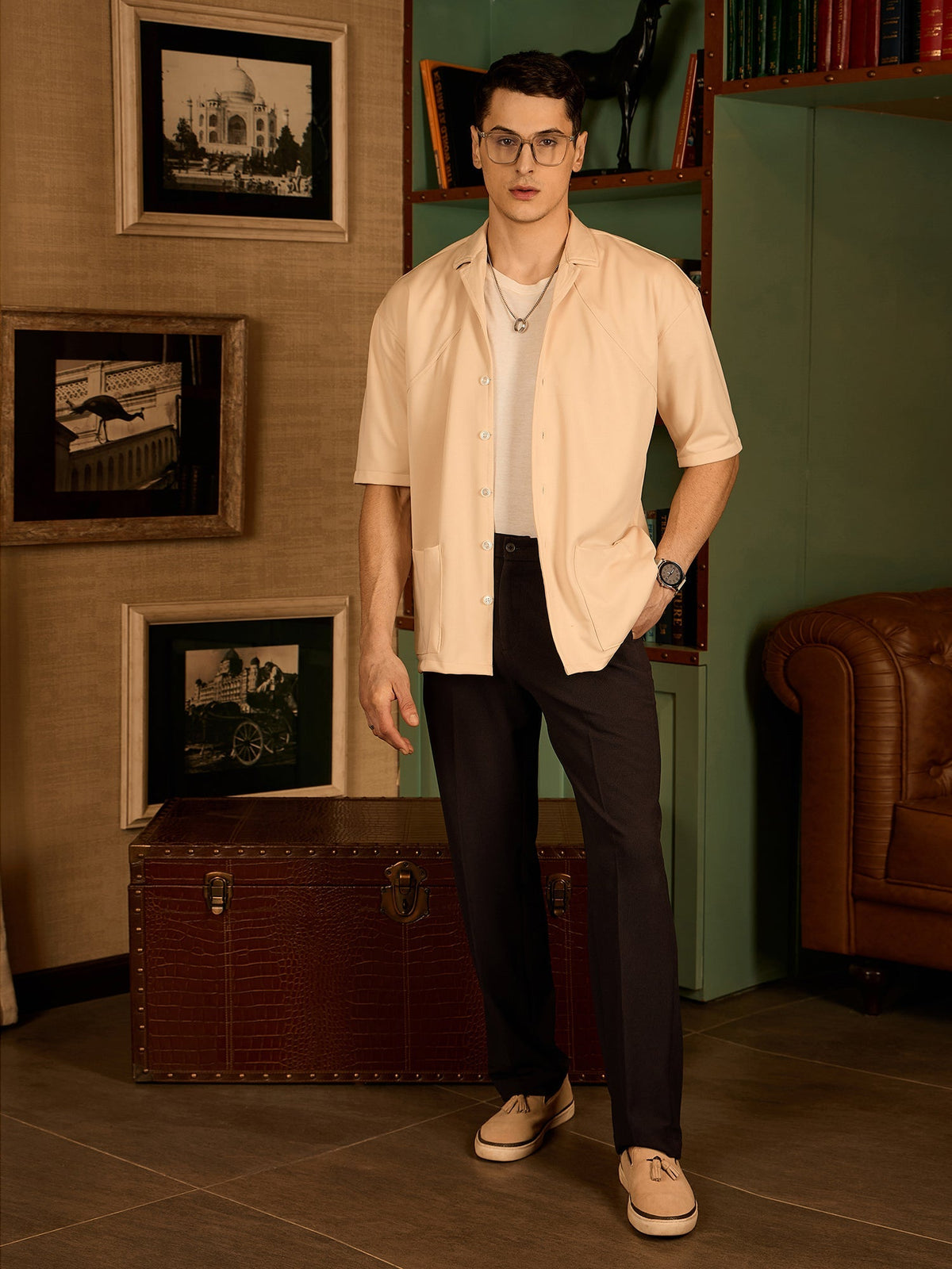 Korean Baggy Fit Stretchable Trouser