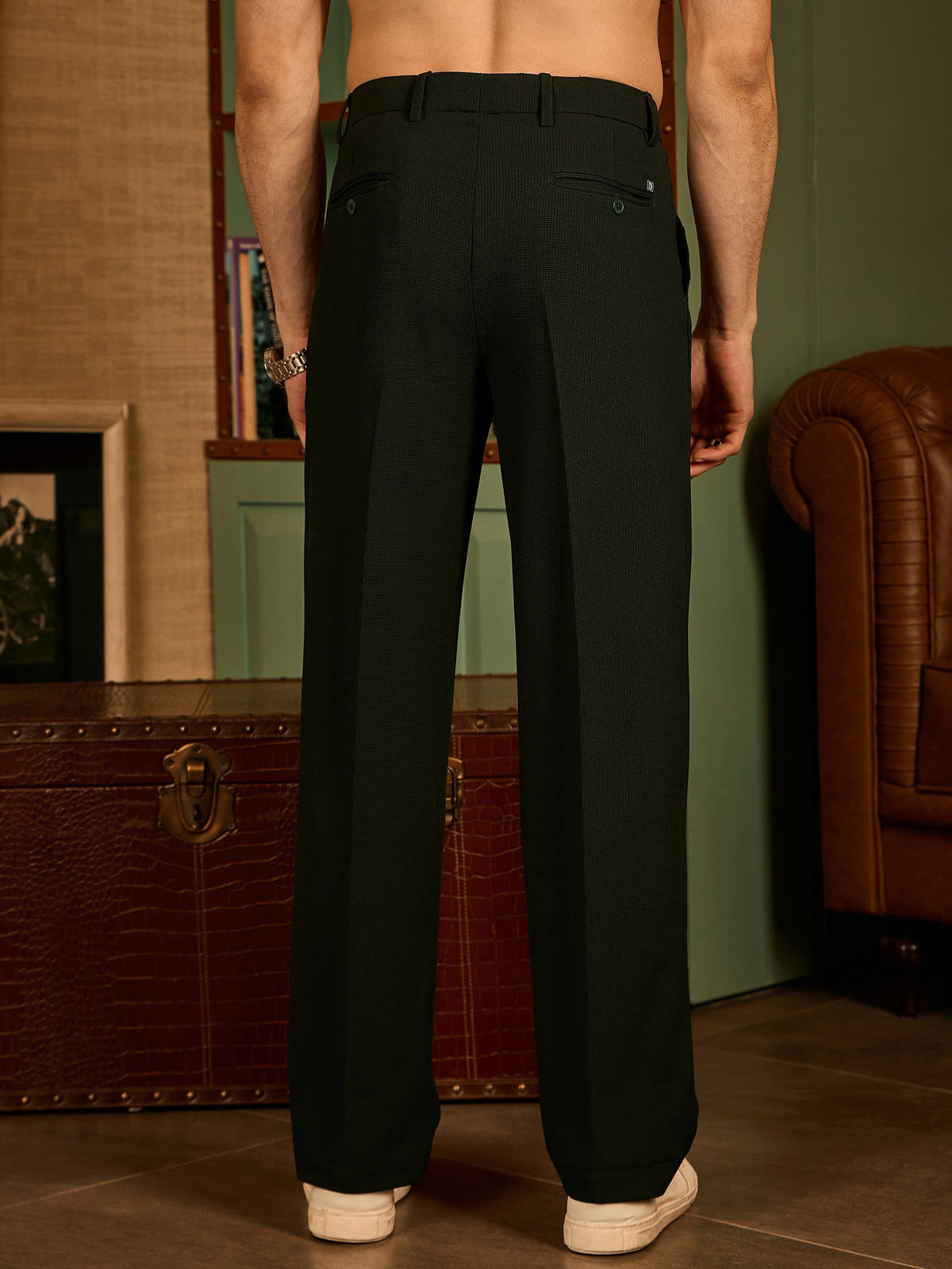 Korean Baggy Fit Stretchable Trouser