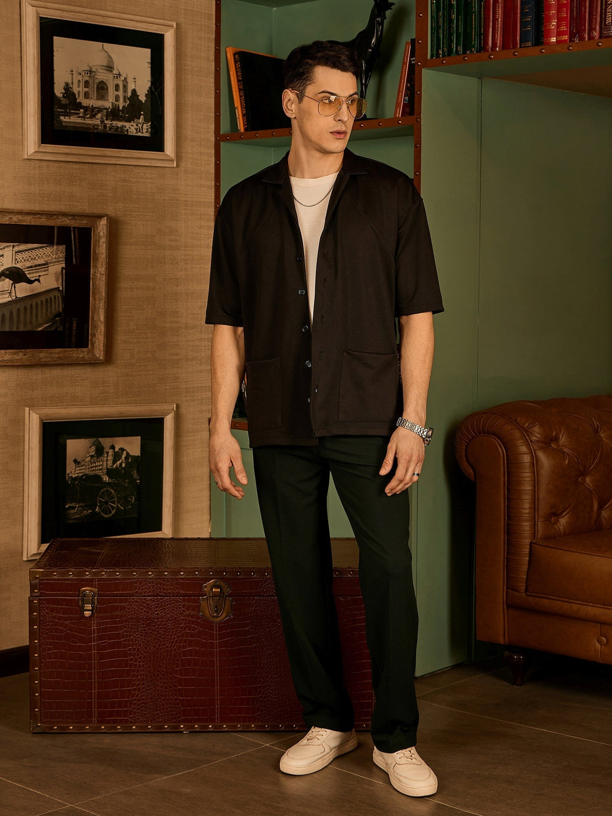 Korean Baggy Fit Stretchable Trouser