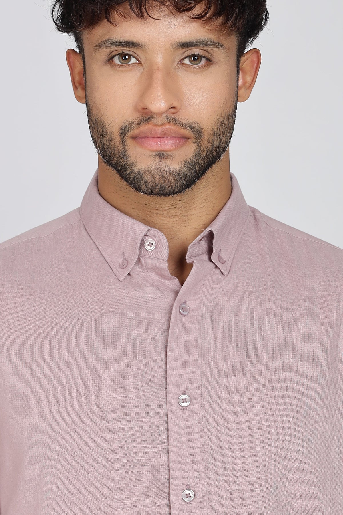 Men's Full Sleeves Plain Pink Shirt | Imported Fabric Stitchless | Formal & Party Wear