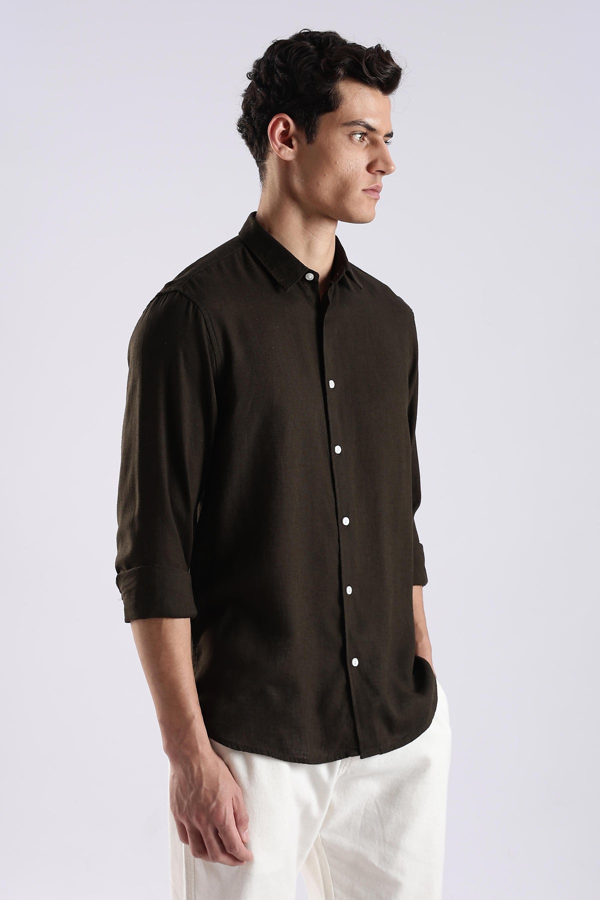 Regular fit Linen Blend Shirt