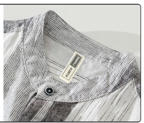 #Minimalist Style: Casual Striped Kurta for Men