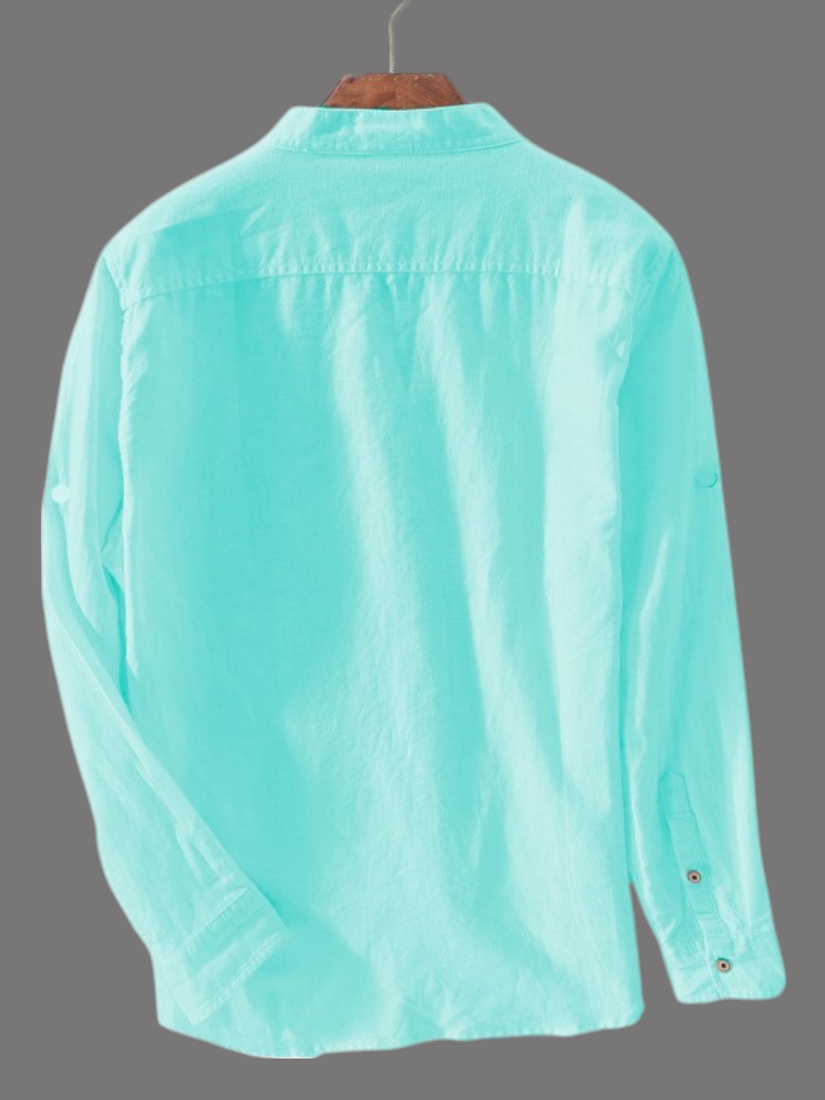 Men's Aqua Blue Cotton Kurta Shirt – Refreshing & Trendy Everyday Wear