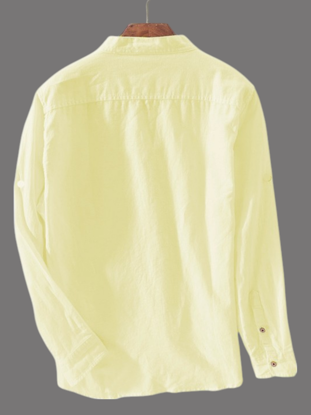 Men's Pale Yellow Cotton Kurta Shirt – Light & Stylish Everyday Wear