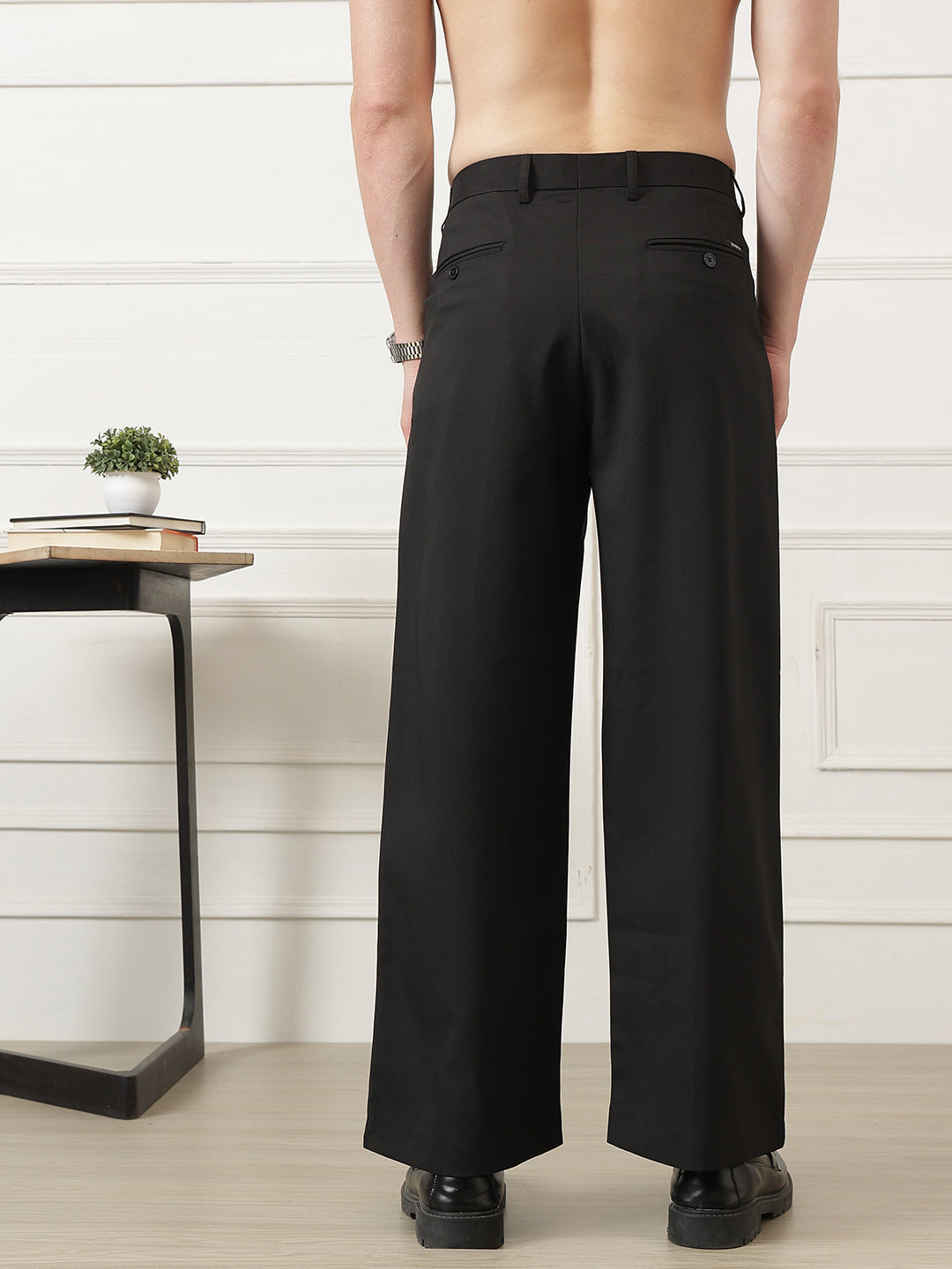 Wide Leg Pleated Korean Pant