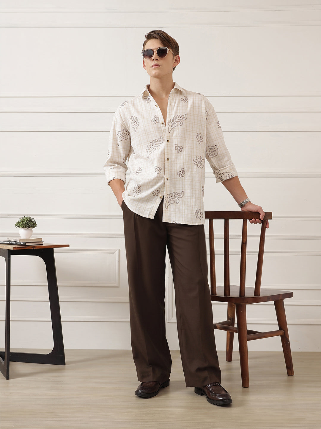 Wide Leg Pleated Korean Pant