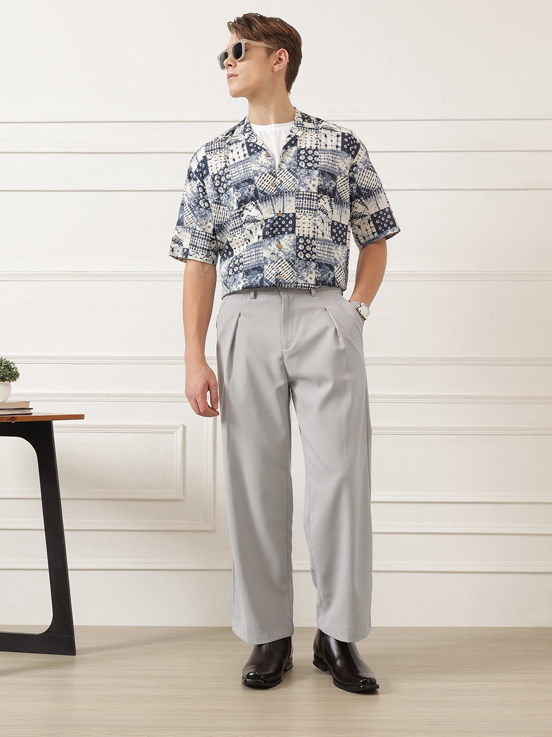 Wide Leg Pleated Korean Pant