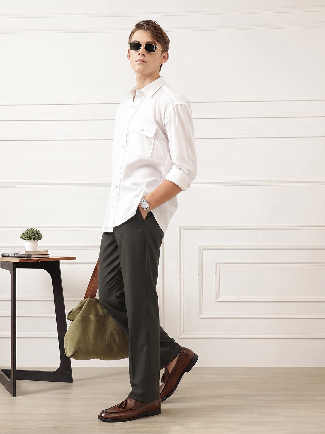 Wide Leg Pleated Korean Pant