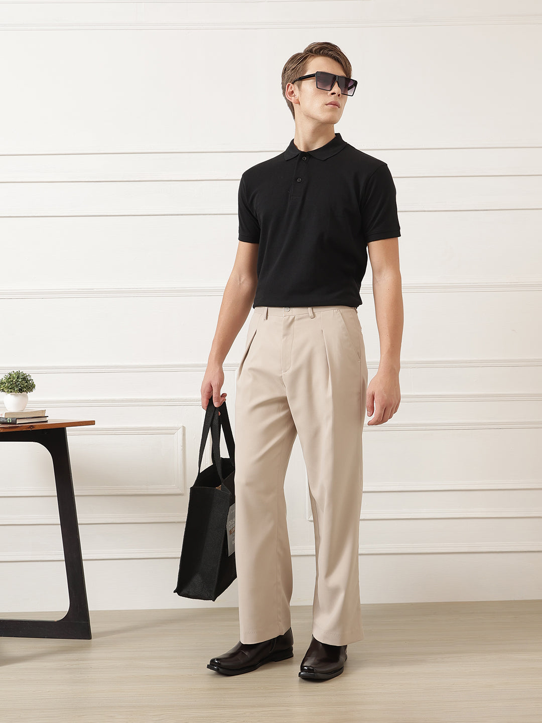 Wide Leg Pleated Korean Pant