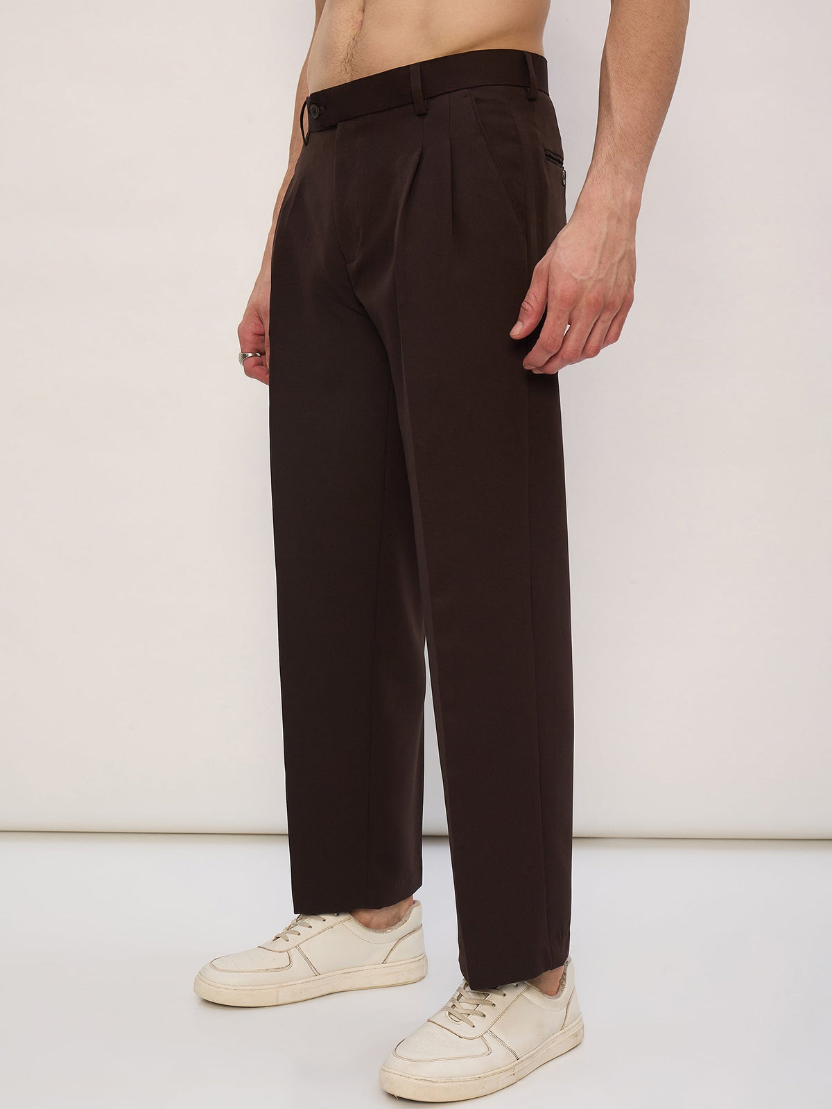 Korean Double Pleated Baggy Trouser