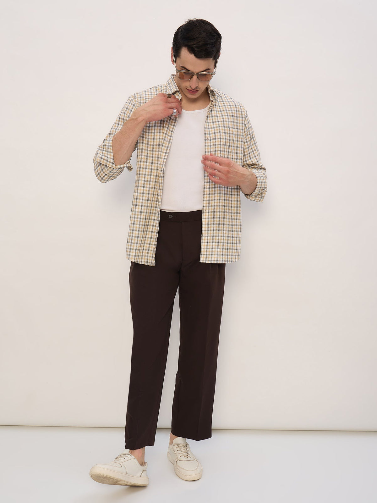 Korean Double Pleated Baggy Trouser