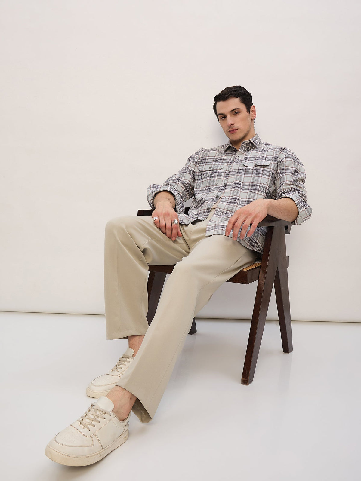 Korean Double Pleated Baggy Trouser