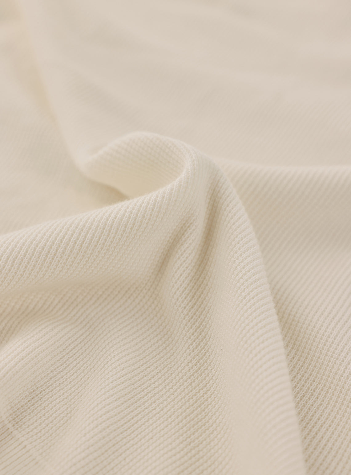 Dawn White Cotton Textured Polo