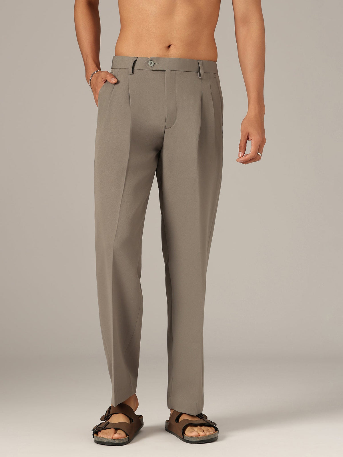 Korean Double Pleated Baggy Trouser