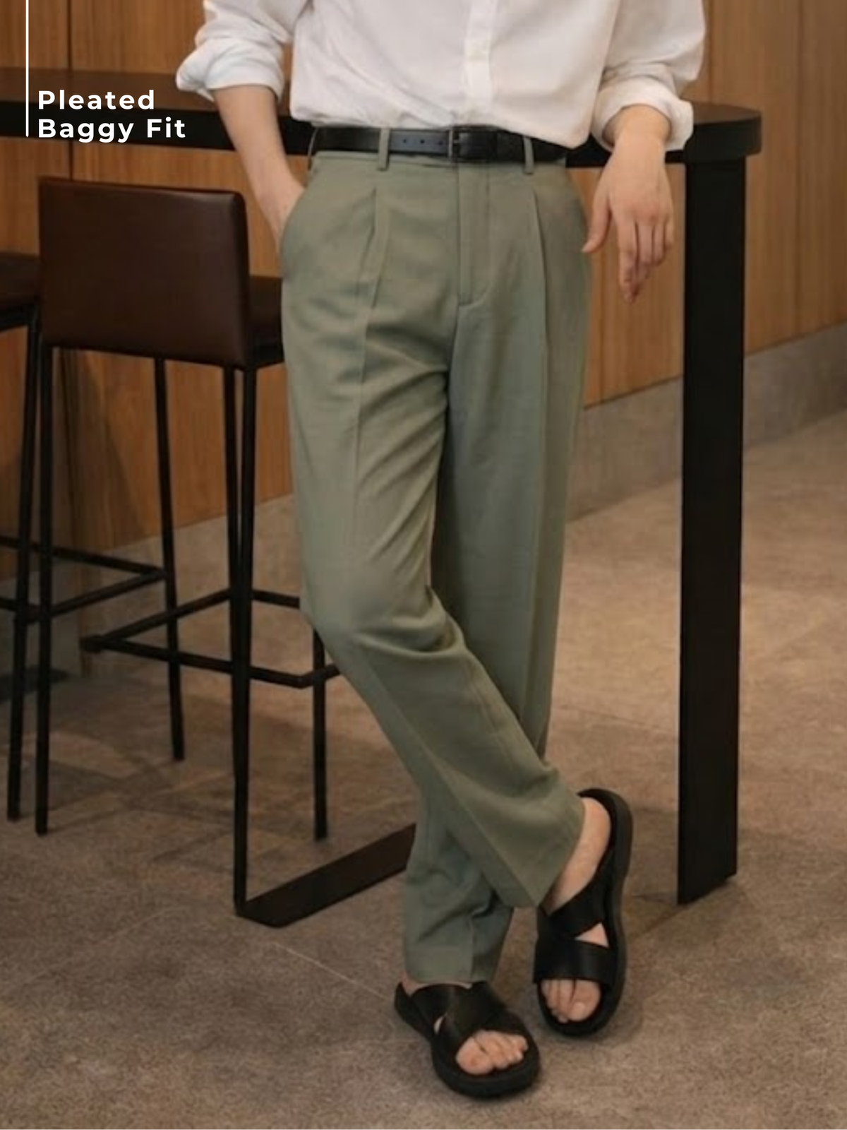 Textured Korean Trouser