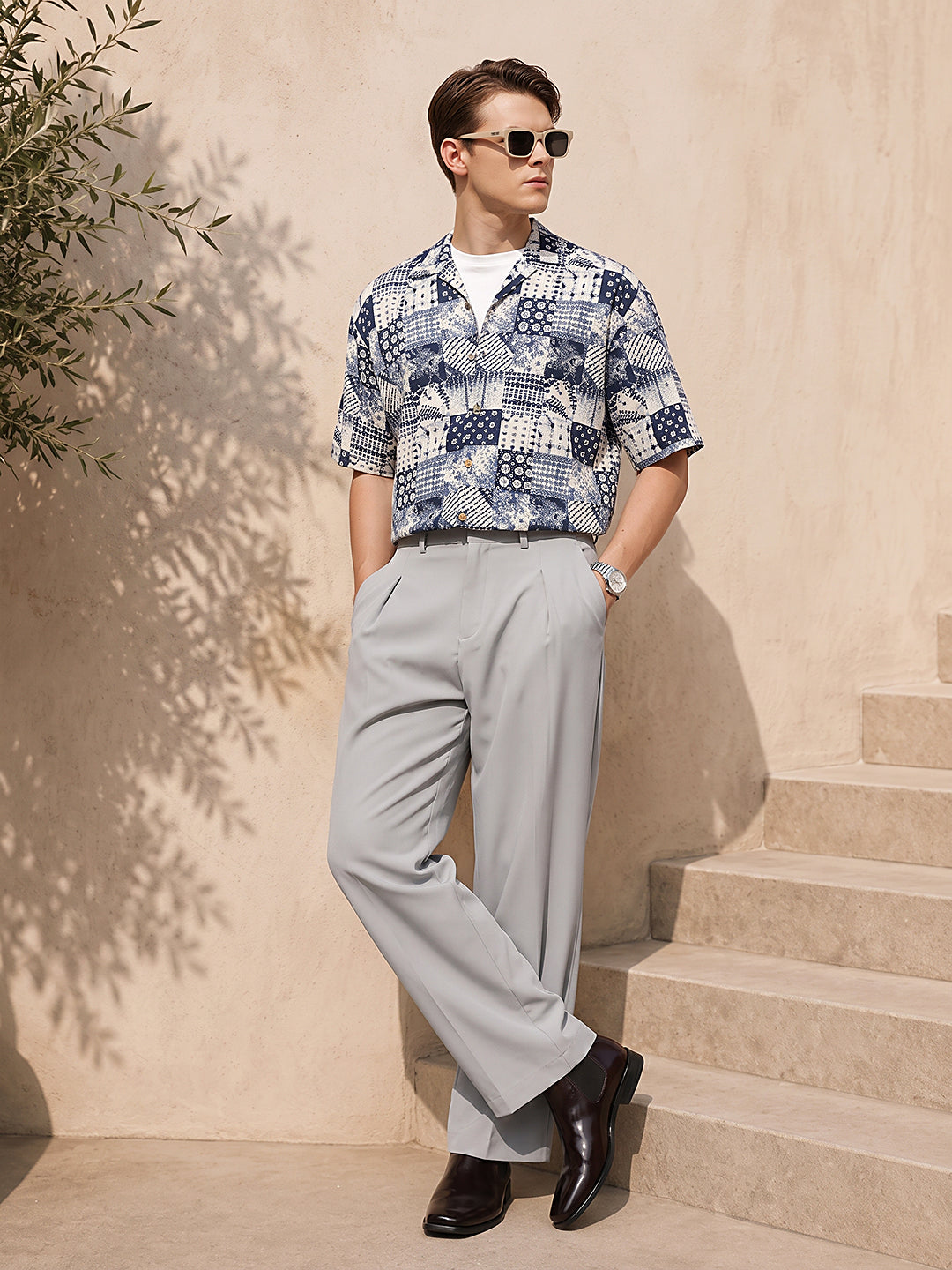 Wide Leg Pleated Korean Pant