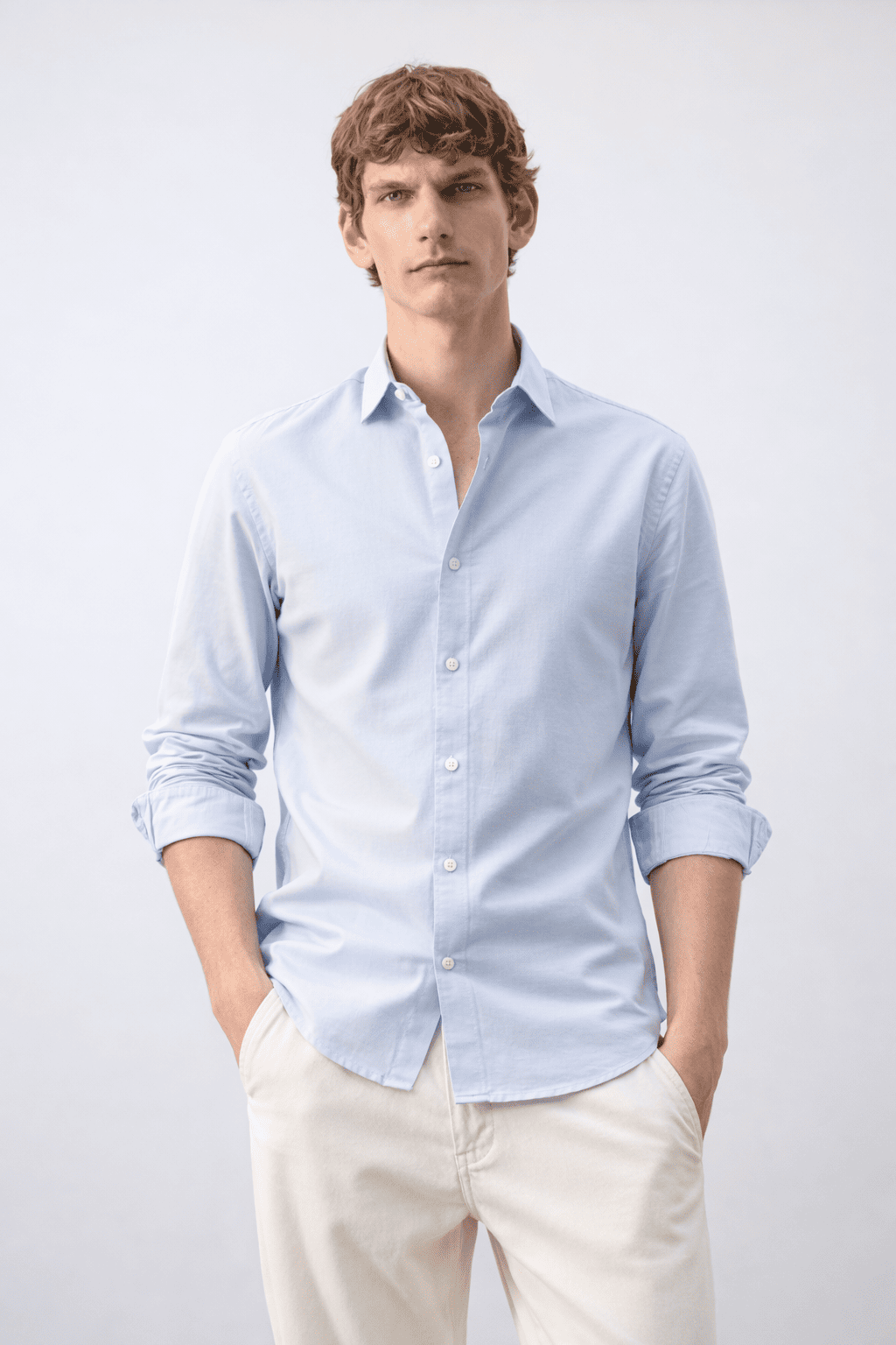 Regular Fit Blue Shirt